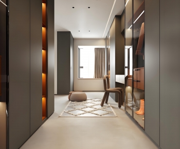 Modern Clothes Storage Area-ID:576601061