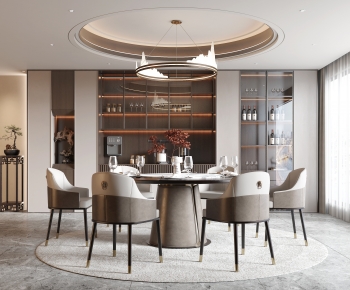 New Chinese Style Dining Room-ID:698036916