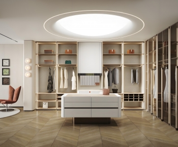 Modern Clothes Storage Area-ID:183703904