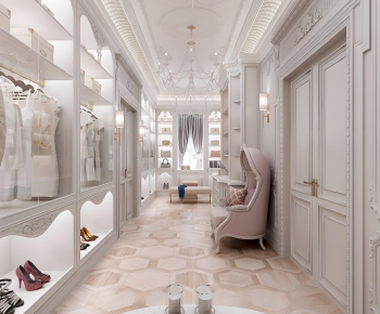 French Style Clothes Storage Area-ID:554846058