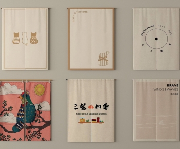 Modern Door Curtain-ID:388694059