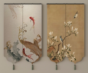New Chinese Style Door Curtain-ID:554537064