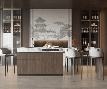 New Chinese Style Dining Room-ID:347924952