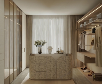 Modern Clothes Storage Area-ID:882070069