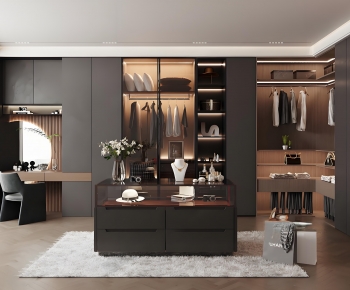 Modern Clothes Storage Area-ID:446773051