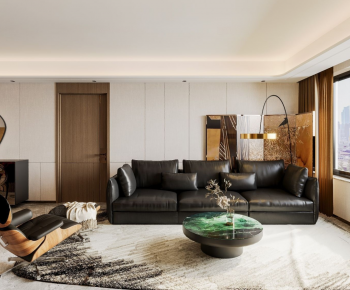 Modern A Living Room-ID:706846954