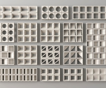 Modern Cement Brick Screen Partition-ID:580271014