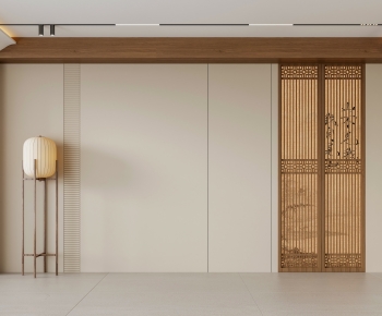 New Chinese Style TV Wall-ID:802519084