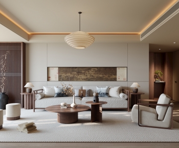 New Chinese Style A Living Room-ID:228928091