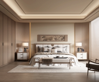 New Chinese Style Bedroom-ID:630959995