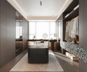 Modern Clothes Storage Area-ID:699861078