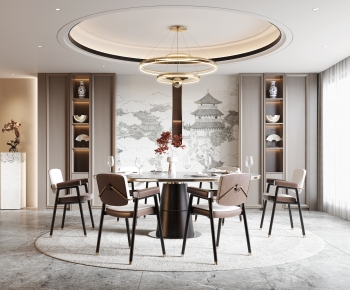 New Chinese Style Dining Room-ID:229373933