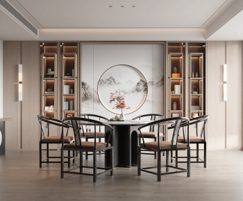 New Chinese Style Dining Room-ID:464315891