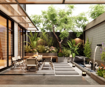 Modern Courtyard/landscape-ID:221236946