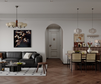 French Style A Living Room-ID:489921093