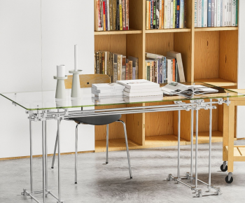 Modern Computer Desk And Chair-ID:755729912