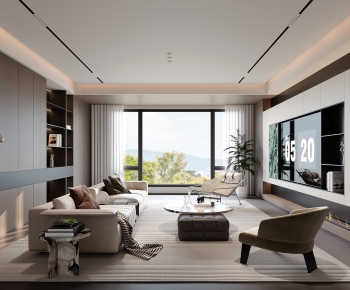 Modern A Living Room-ID:714754105