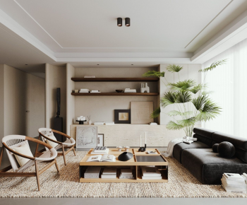 Wabi-sabi Style A Living Room-ID:437547921