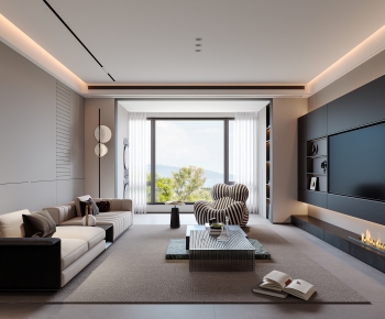 Modern A Living Room-ID:247428894