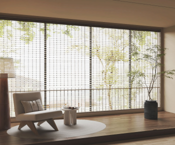 Wabi-sabi Style Venetian Blinds-ID:395584116