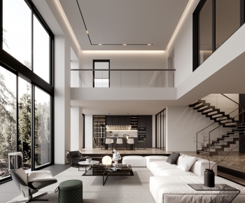 Modern A Living Room-ID:855318075