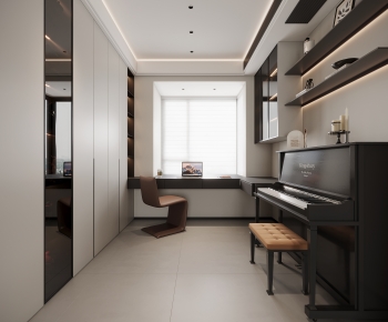 Modern Piano Room-ID:136632924