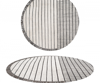 Modern Circular Carpet-ID:724880933