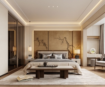 New Chinese Style Bedroom-ID:564182046