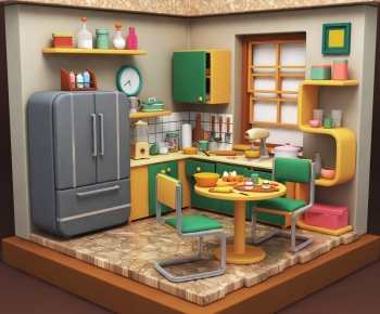 Modern Cartoon House-ID:791373011