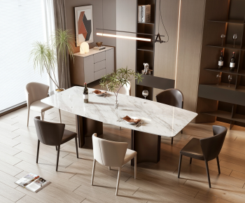 Modern Dining Table And Chairs-ID:547362093