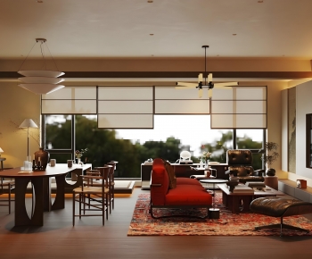 New Chinese Style A Living Room-ID:760833022