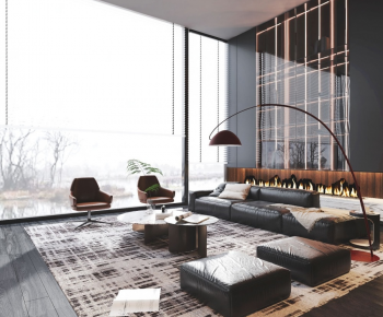Modern A Living Room-ID:854091887