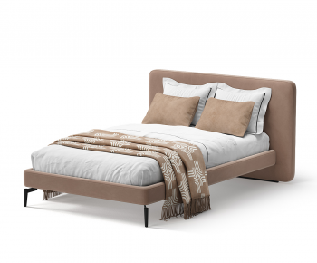 Modern Double Bed-ID:756354098