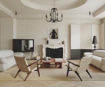 French Style A Living Room-ID:872239115