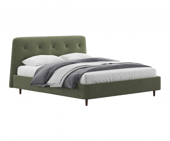 Modern Double Bed-ID:742533926