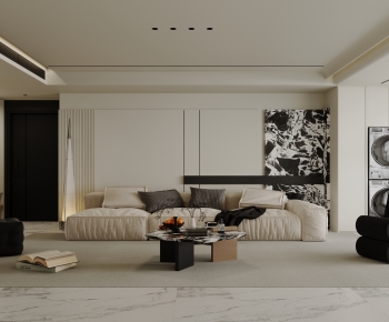 Modern A Living Room-ID:496375084