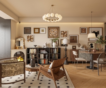 French Style A Living Room-ID:308500055
