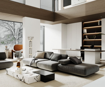 Modern A Living Room-ID:343127018