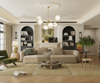 French Style A Living Room-ID:151777035