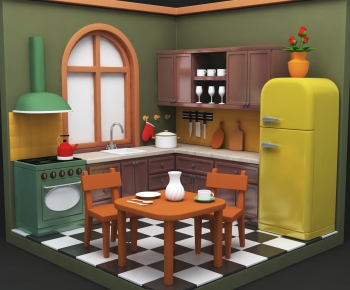 Modern Cartoon House-ID:481615071