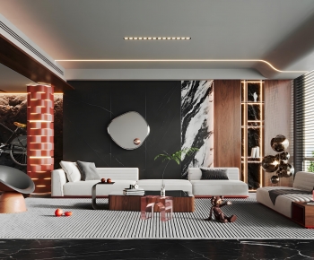 Modern A Living Room-ID:943460948