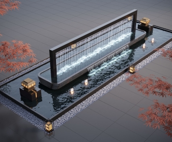 Modern Rockery Waterscape-ID:555902969