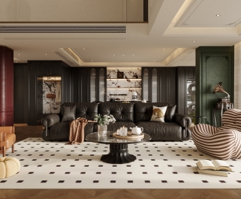 French Style A Living Room-ID:408936986
