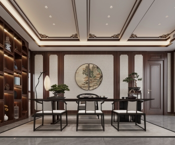 New Chinese Style Tea House-ID:940686949