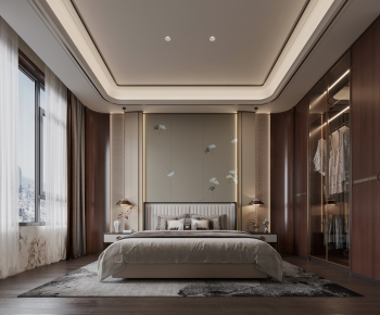 New Chinese Style Bedroom-ID:234814887