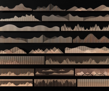New Chinese Style Landscape Wall-ID:321937082