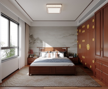 New Chinese Style Bedroom-ID:363503936