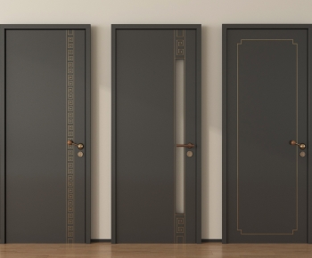 New Chinese Style Single Door-ID:579020027