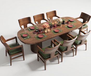 Modern Dining Table And Chairs-ID:554580932