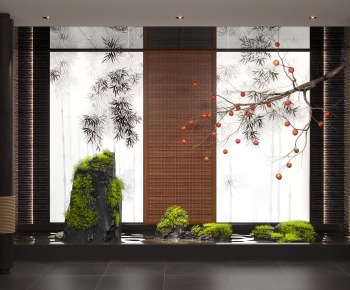 New Chinese Style Plant Landscaping-ID:881658087